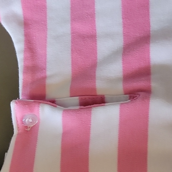The Beaufort Bonnet Company Pink White Striped Strawberry Sleeveless Top Girls 6 - Picture 6 of 10